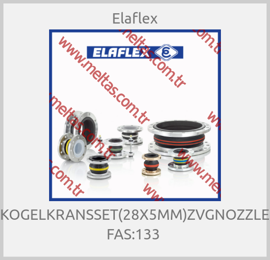 Elaflex - KOGELKRANSSET(28X5MM)ZVGNOZZLE FAS:133 