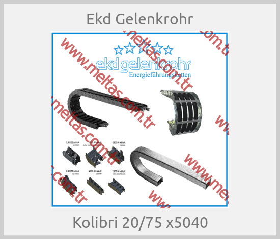 Ekd Gelenkrohr - Kolibri 20/75 x5040