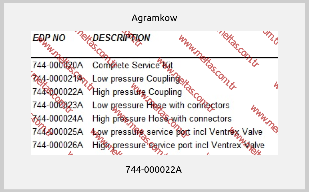 Agramkow - 744-000022A 