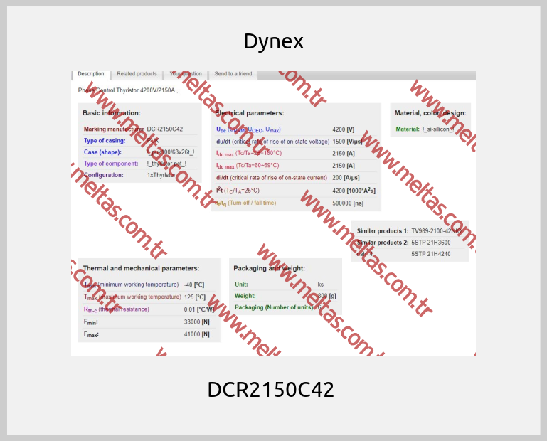 Dynex - DCR2150C42 