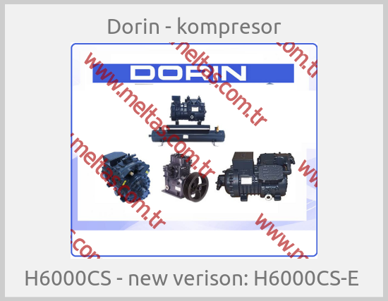 Dorin - kompresor-H6000CS - new verison: H6000CS-E 
