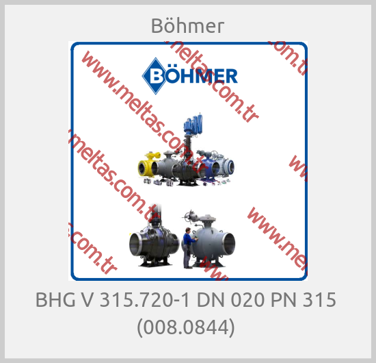 Böhmer-BHG V 315.720-1 DN 020 PN 315  (008.0844) 