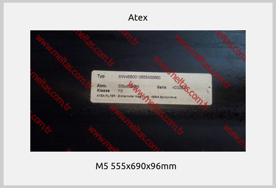 Atex - M5 555x690x96mm  