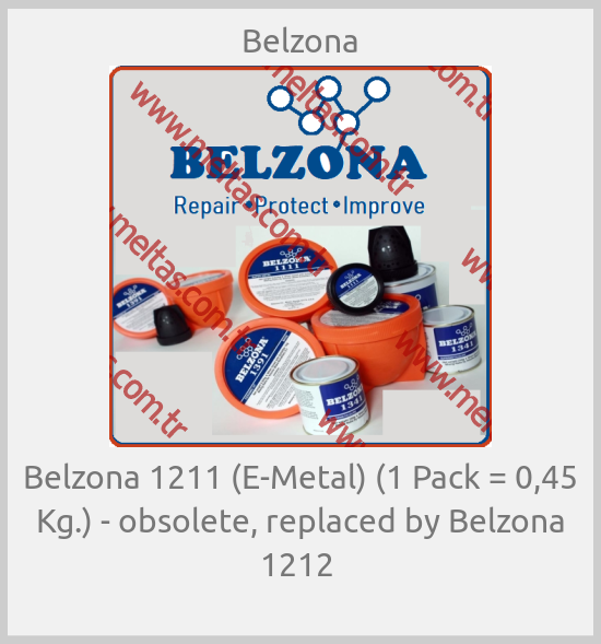 Belzona - Belzona 1211 (Е-Metal) (1 Pack = 0,45 Kg.) - obsolete, replaced by Belzona 1212 