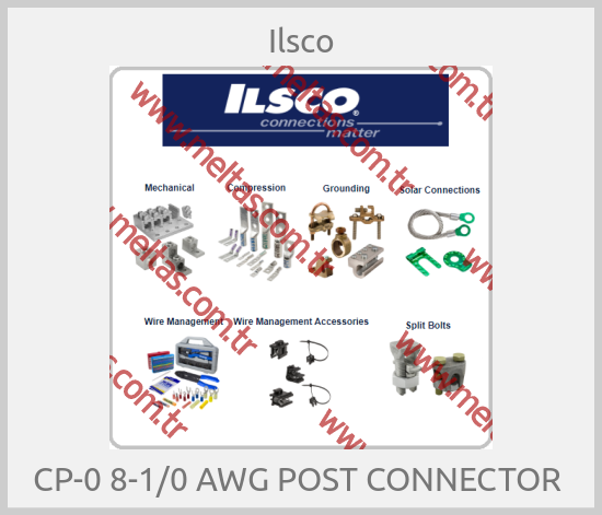 Ilsco - CP-0 8-1/0 AWG POST CONNECTOR 