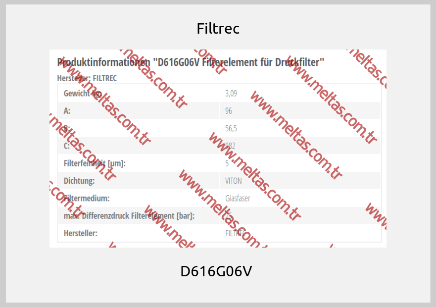 Filtrec-D616G06V 