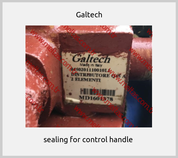 Galtech - sealing for control handle 