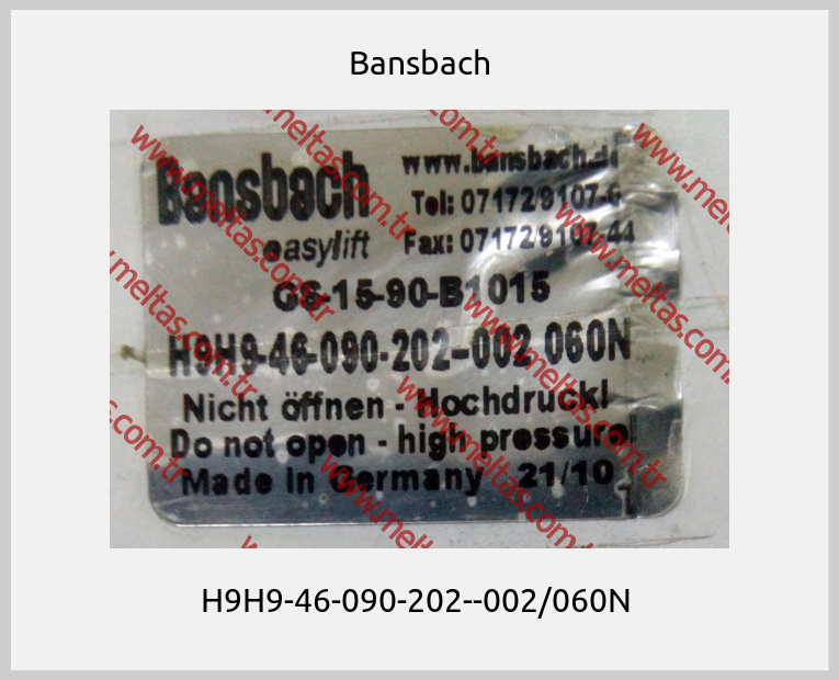 Bansbach - H9H9-46-090-202--002/060N 