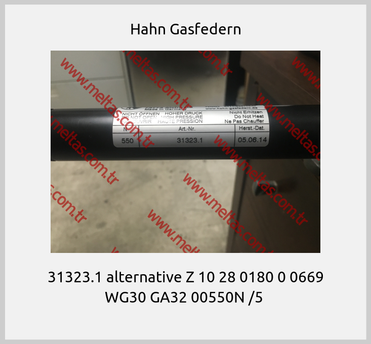 Hahn Gasfedern - 31323.1 alternative Z 10 28 0180 0 0669 WG30 GA32 00550N /5 
