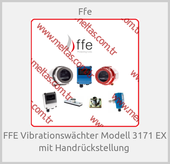 Ffe - FFE Vibrationswächter Modell 3171 EX mit Handrückstellung 