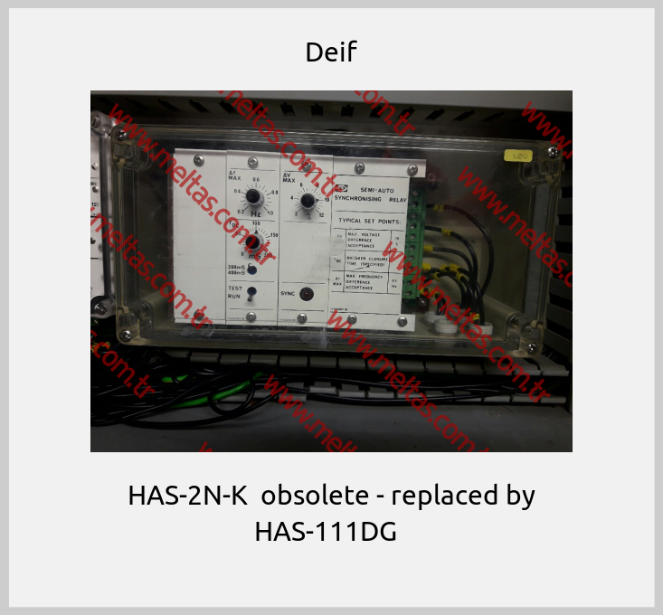 Deif - HAS-2N-K  obsolete - replaced by HAS-111DG  