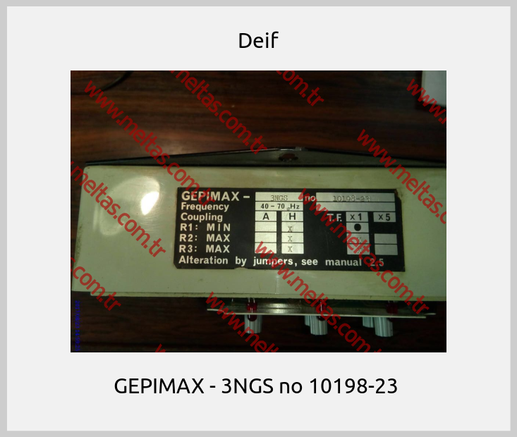 Deif - GEPIMAX - 3NGS no 10198-23 