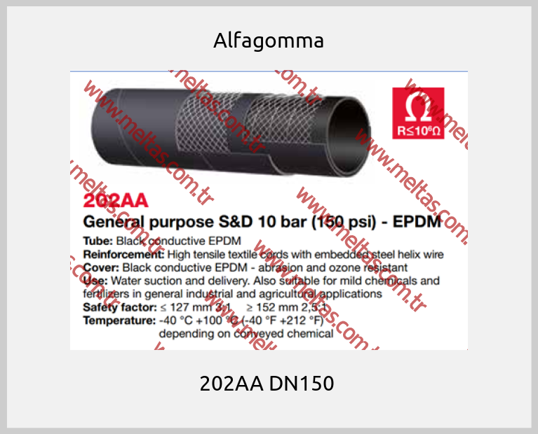 Alfagomma - 202AA DN150 