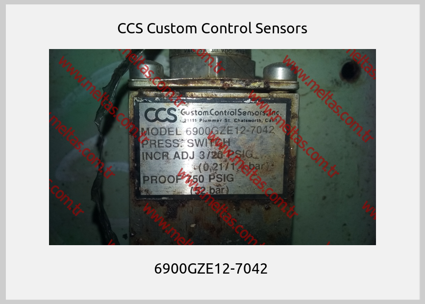 CCS Custom Control Sensors - 6900GZE12-7042 