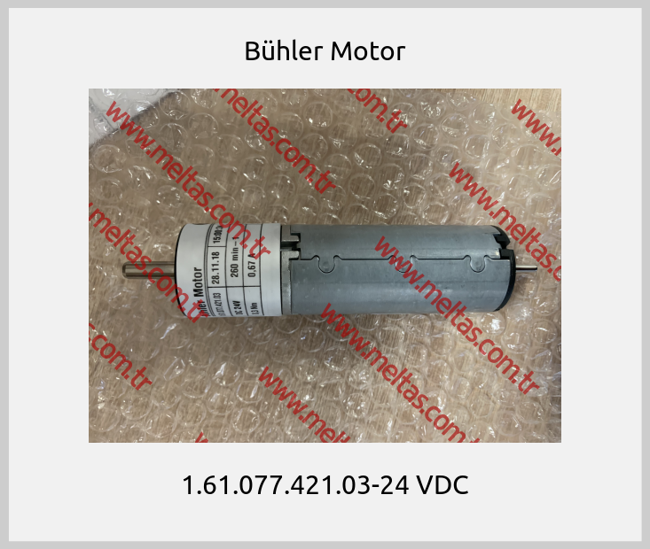 Bühler Motor - 1.61.077.421.03-24 VDC