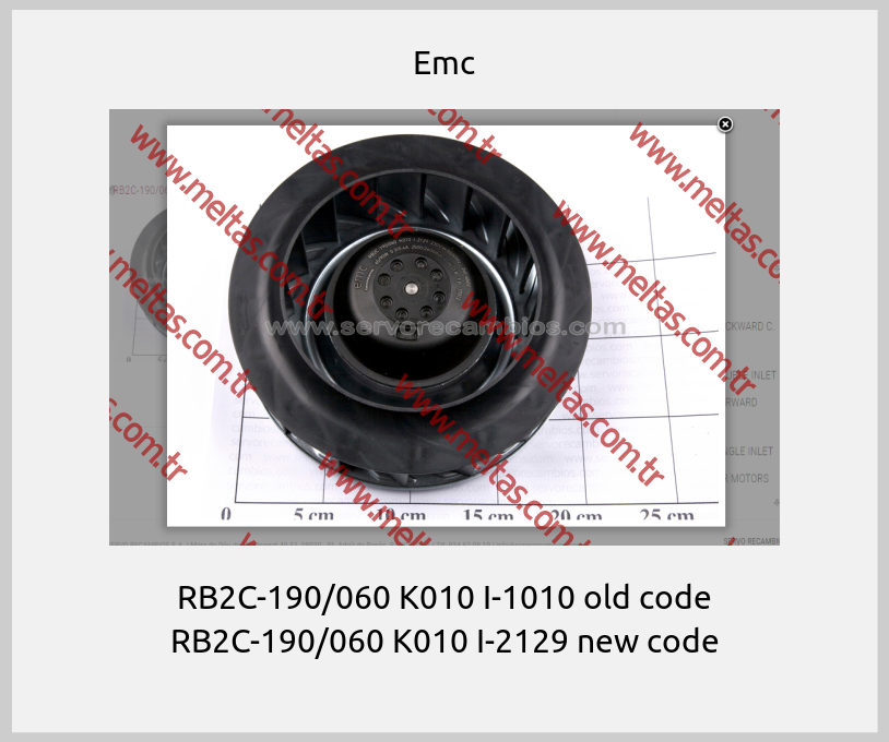 Emc-RB2C-190/060 K010 I-1010 old code RB2C-190/060 K010 I-2129 new code