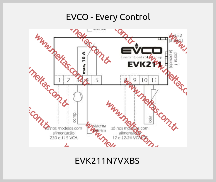 EVCO - Every Control - EVK211N7VXBS 