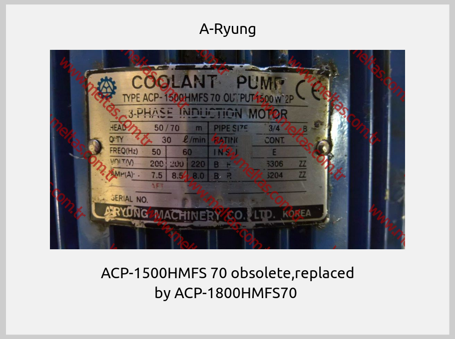 A-Ryung-ACP-1500HMFS 70 obsolete,replaced by ACP-1800HMFS70 