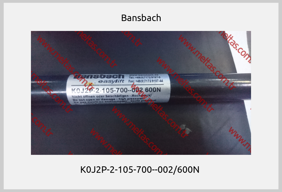 Bansbach - K0J2P-2-105-700--002/600N 