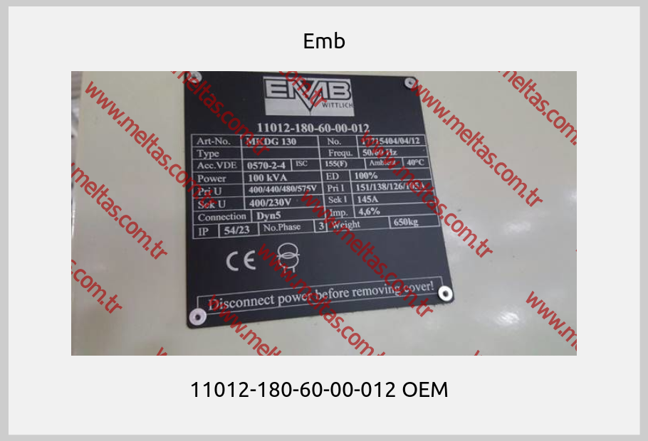 Emb - 11012-180-60-00-012 OEM  