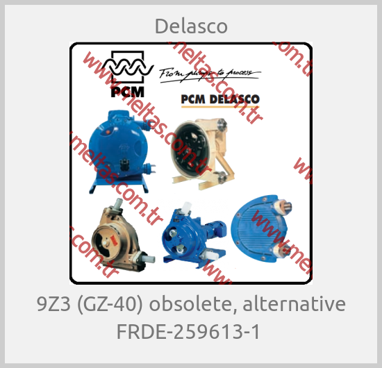 Delasco - 9Z3 (GZ-40) obsolete, alternative FRDE-259613-1 