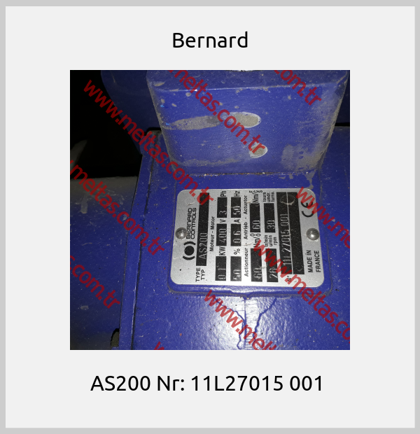 Bernard - AS200 Nr: 11L27015 001 