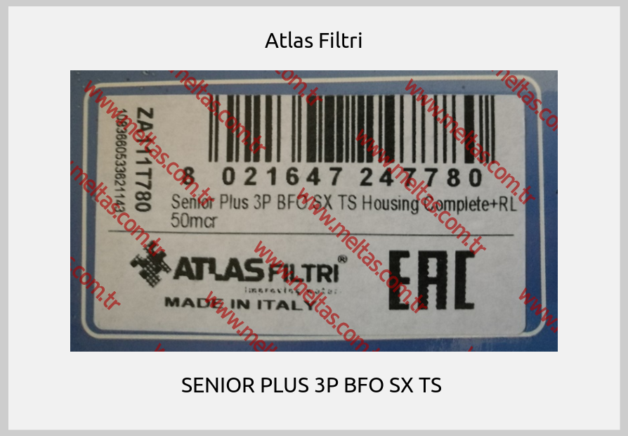 Atlas Filtri - SENIOR PLUS 3P BFO SX TS 
