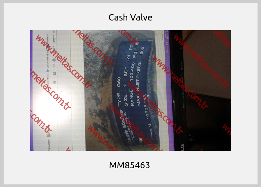 Cash Valve - MM85463 