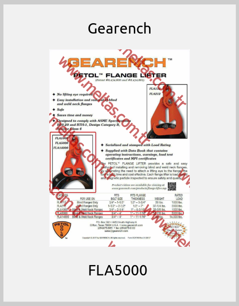 Gearench - FLA5000 
