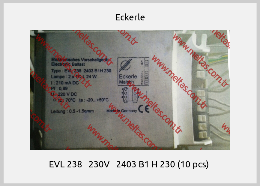 Eckerle - EVL 238   230V   2403 B1 H 230 (10 pcs) 