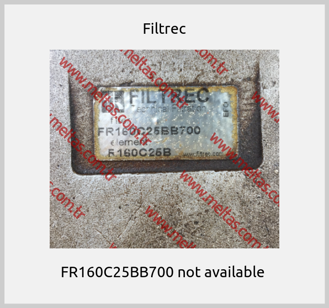 Filtrec-FR160C25BB700 not available 