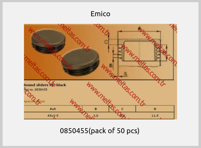 Emico - 0850455(pack of 50 pcs) 