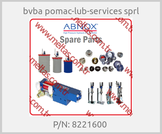 bvba pomac-lub-services sprl - P/N: 8221600 