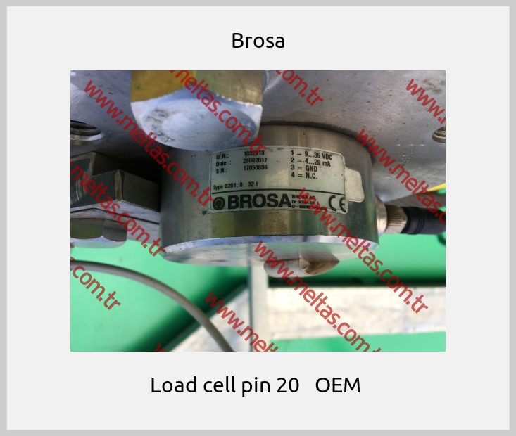 Brosa - Load cell pin 20   OEM 