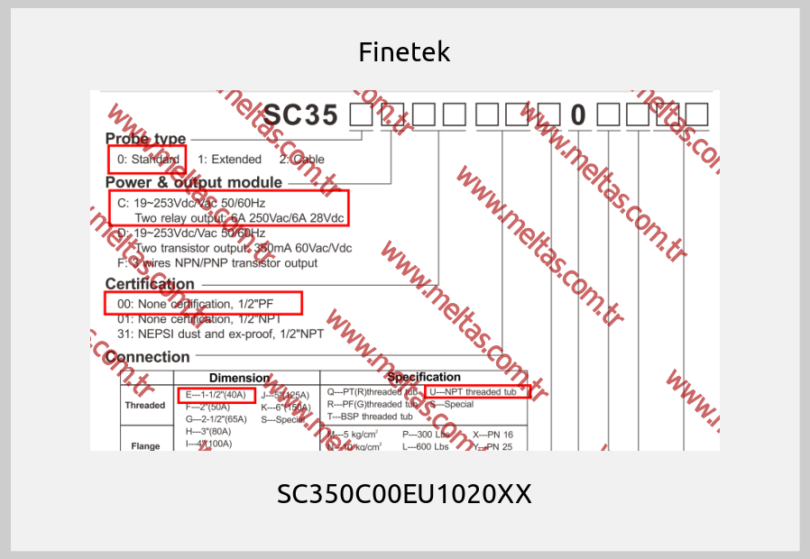 Finetek - SC350C00EU1020XX