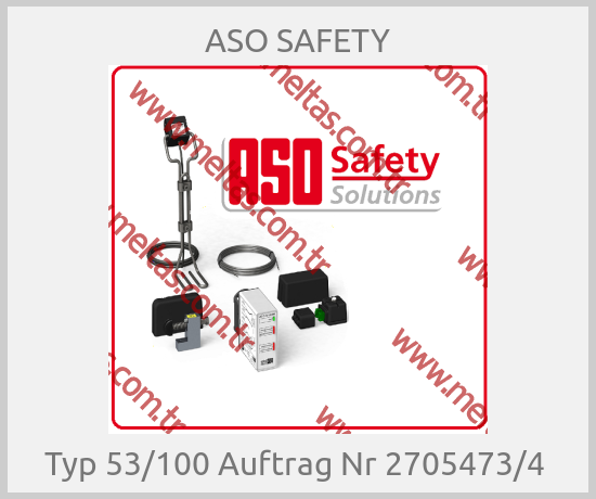 ASO SAFETY-Typ 53/100 Auftrag Nr 2705473/4 