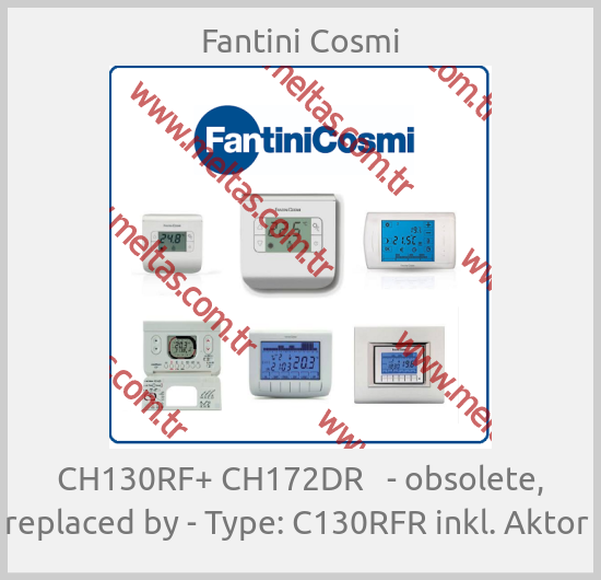 Fantini Cosmi - CH130RF+ CH172DR   - obsolete, replaced by - Type: C130RFR inkl. Aktor 