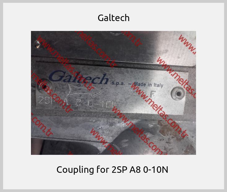 Galtech - Coupling for 2SP A8 0-10N 