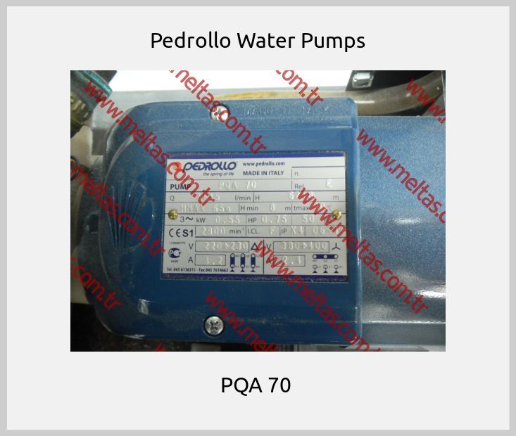 Pedrollo Water Pumps - PQA 70 