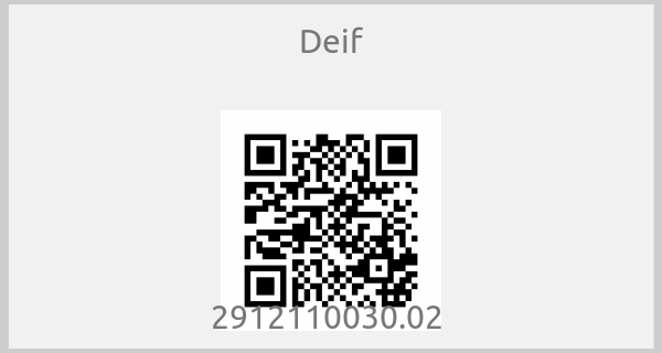 Deif - 2912110030.02 