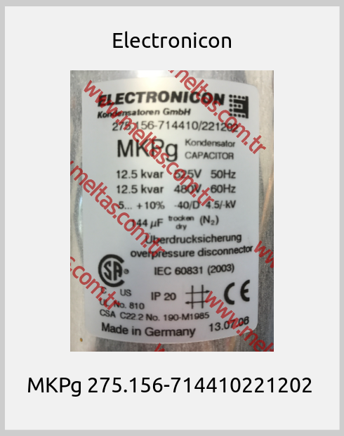 Electronicon - MKPg 275.156-714410221202 