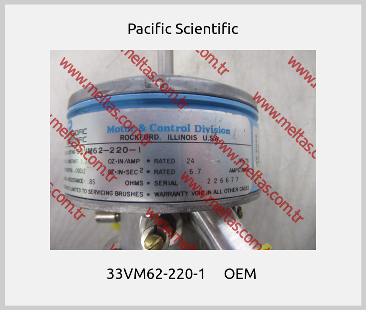 Pacific Scientific - 33VM62-220-1     OEM 