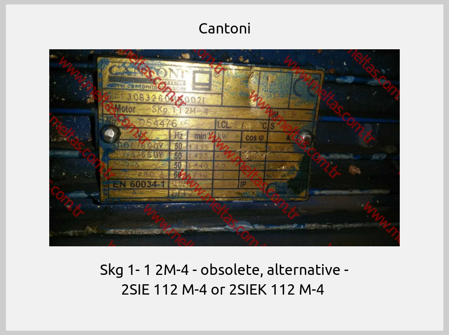 Cantoni-Skg 1- 1 2M-4 - obsolete, alternative - 2SIE 112 M-4 or 2SIEK 112 M-4 