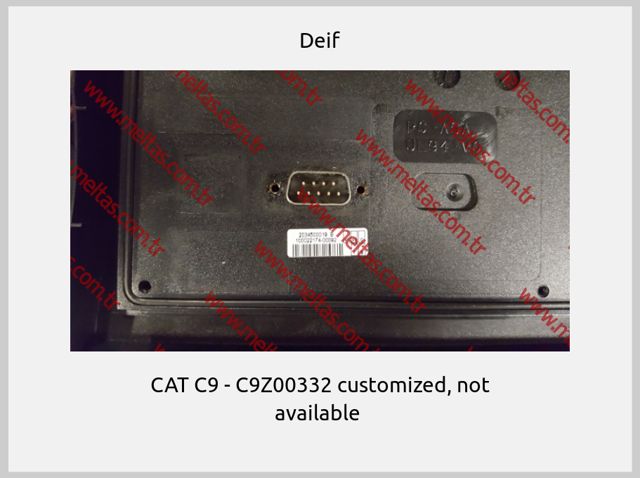 Deif - CAT C9 - C9Z00332 customized, not available 
