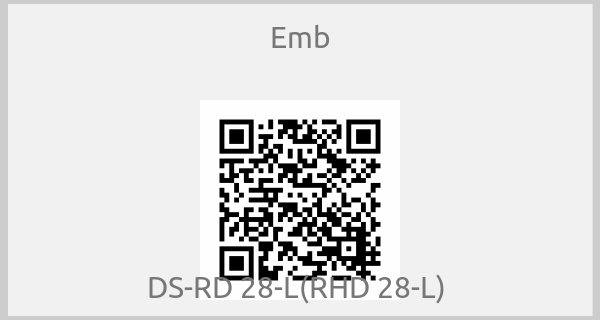 Emb - DS-RD 28-L(RHD 28-L) 