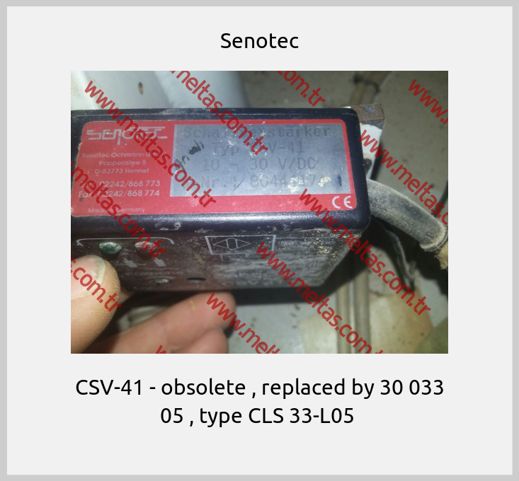 Senotec - CSV-41 - obsolete , replaced by 30 033 05 , type CLS 33-L05 