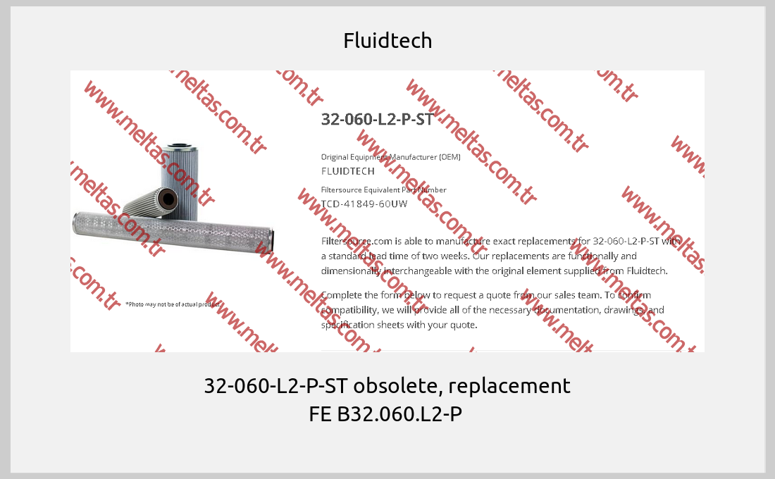 Fluidtech-32-060-L2-P-ST obsolete, replacement FE B32.060.L2-P 