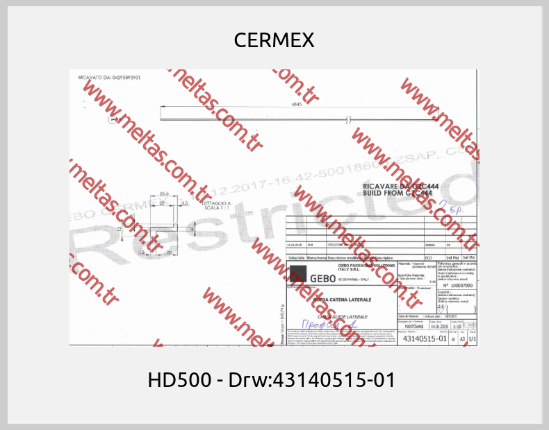 CERMEX-HD500 - Drw:43140515-01 