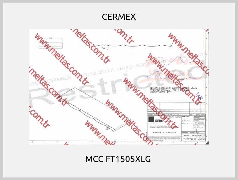 CERMEX - MCC FT1505XLG 