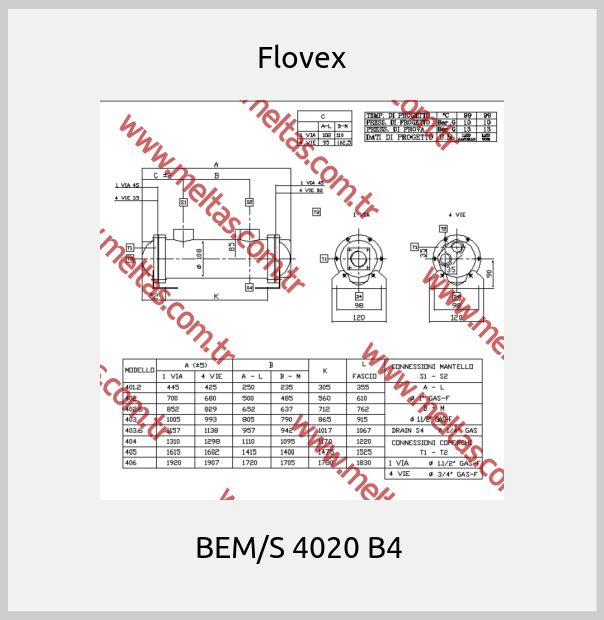 Flovex - BEM/S 4020 B4 